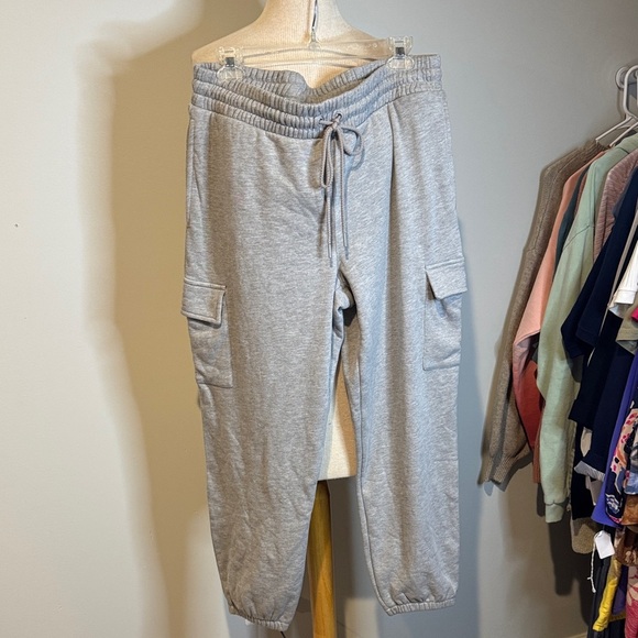 Lou & Grey Light Gray Jogger Pants - Picture 1 of 5